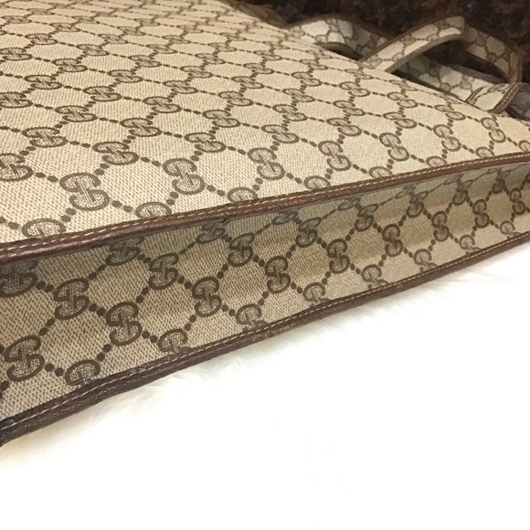 Gucci Monogrammed PVC Leather Tote - Picture 7 of 16